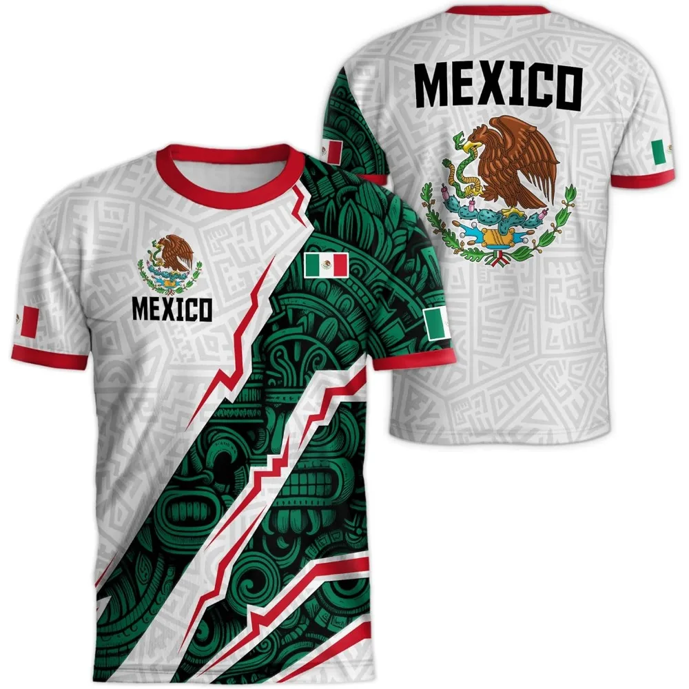 3D Printing Eagle - Mexico National Flag Print T Shirt