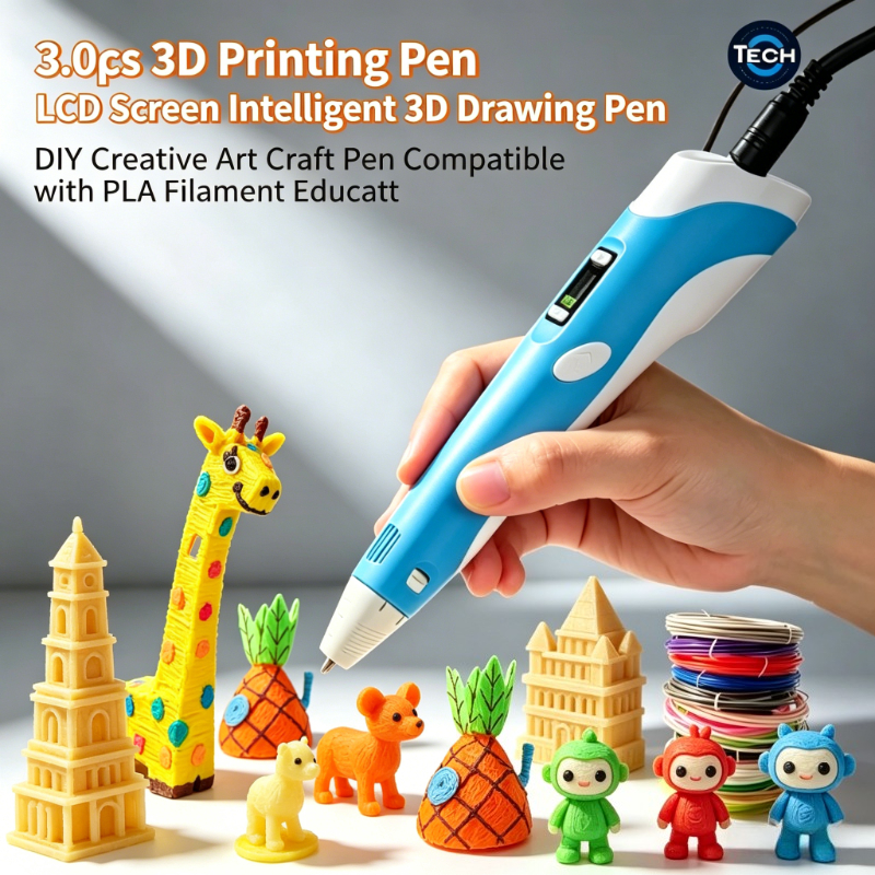 3D Printing Xyz - 3Pcs LCD Screen 3D Printing Pen