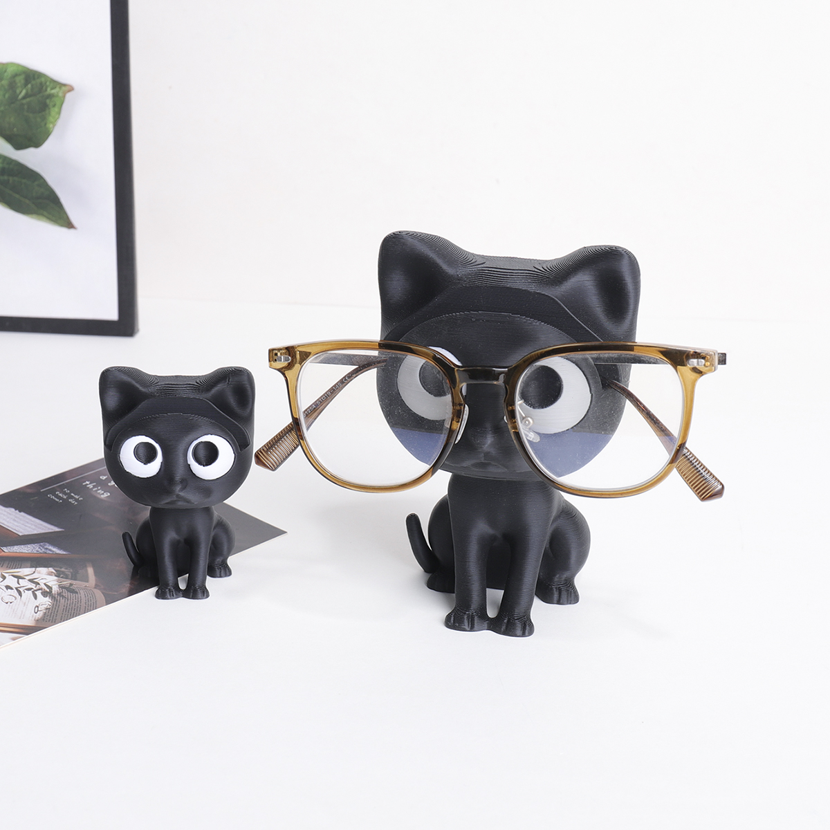 3D Printing Glasses Frames - Cute 3D Printed Black Cat Glasses