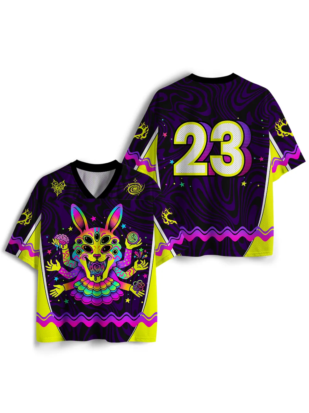 3D Printing Rabbit - Summer Fashion New Gothic Psychedelic Multi
