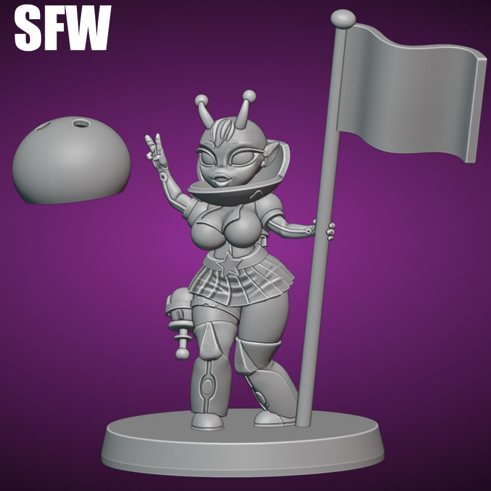 Space Explorer Alien NSFW 1/24 - 3D Printing Rabbit ulasan dan harga
