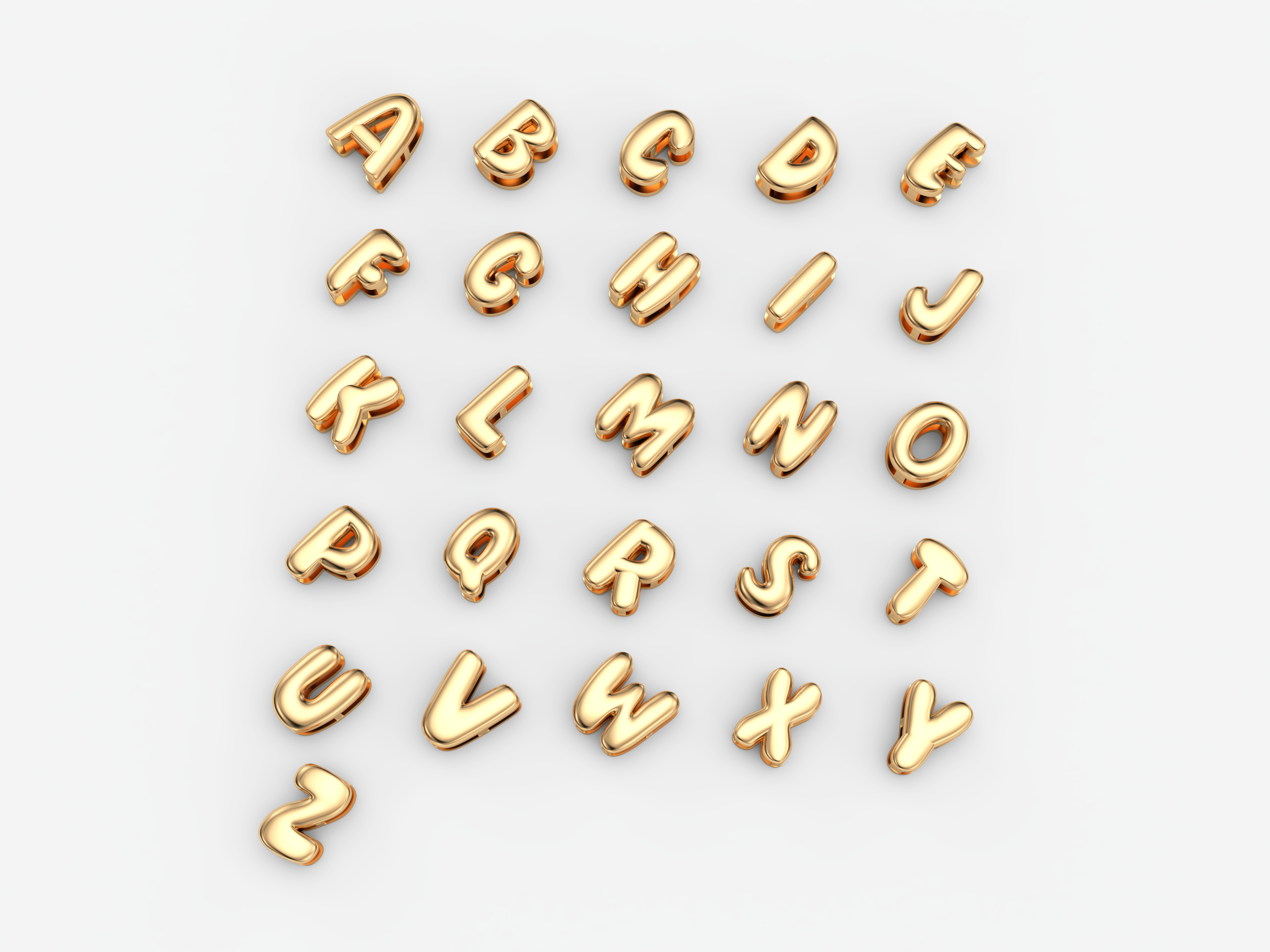 MYDIY Personalized Puff Name N - 3D Printing Gold ulasan dan harga