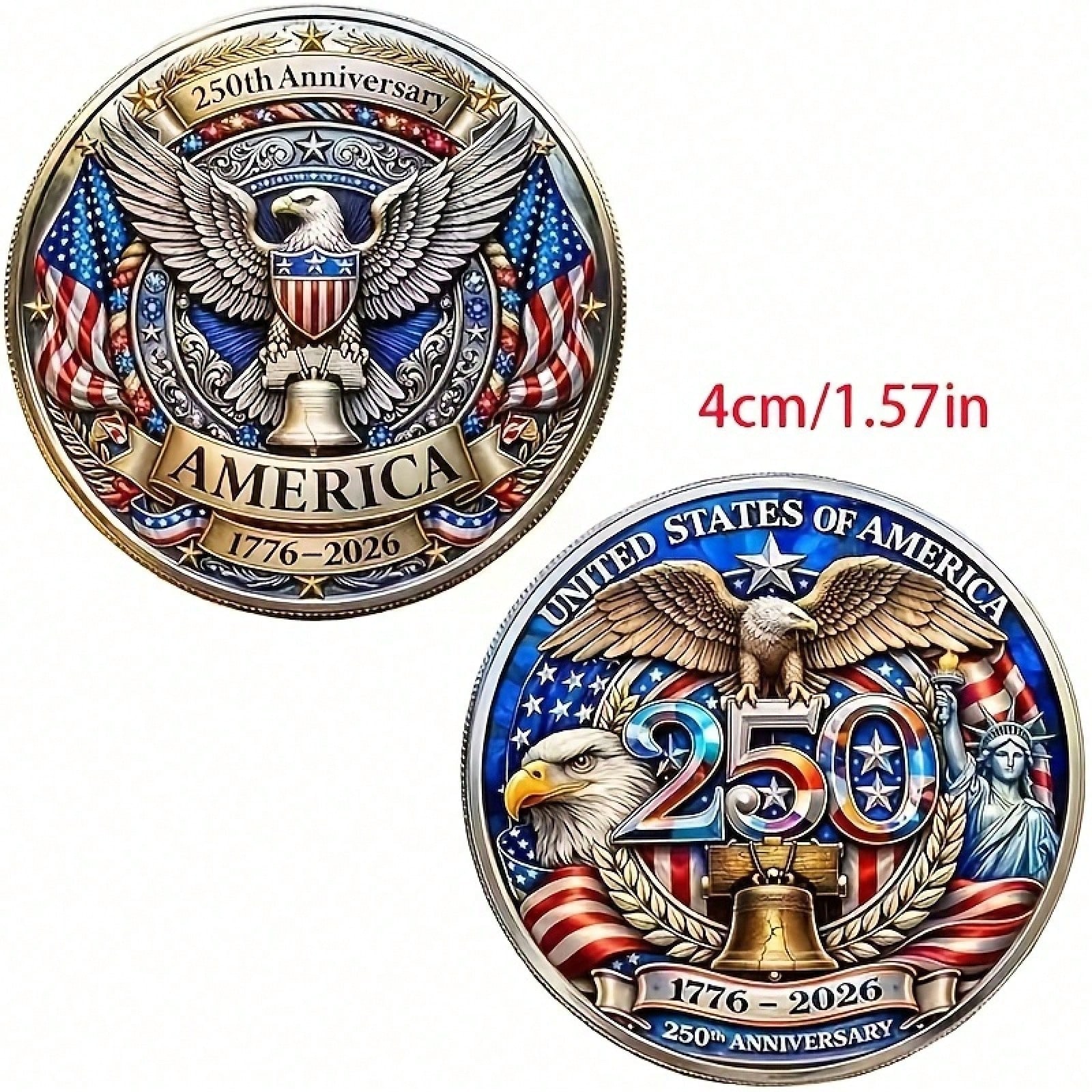 250th Anniversary 3D Embossed  - 3D Printing Eagle ulasan dan harga