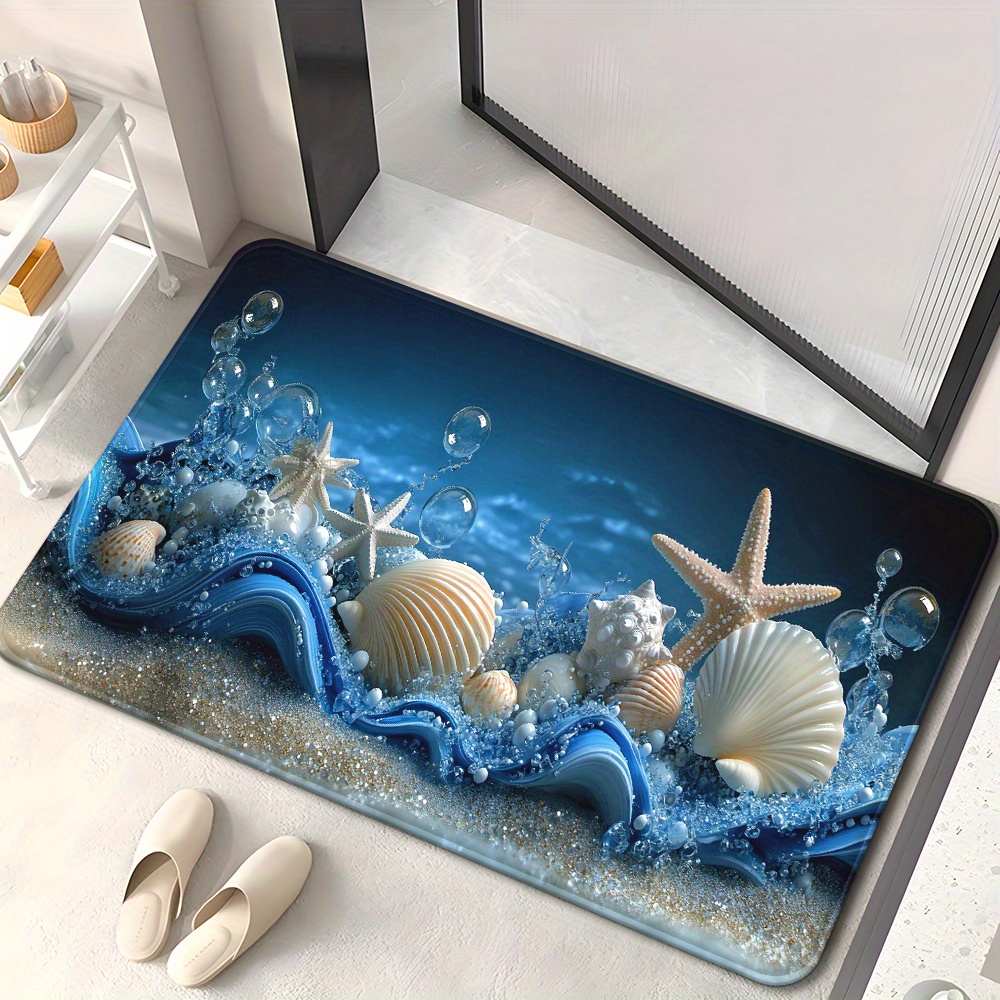 3D Blue Waves Seashells Starfi - 3D Printing Tablet ulasan dan harga
