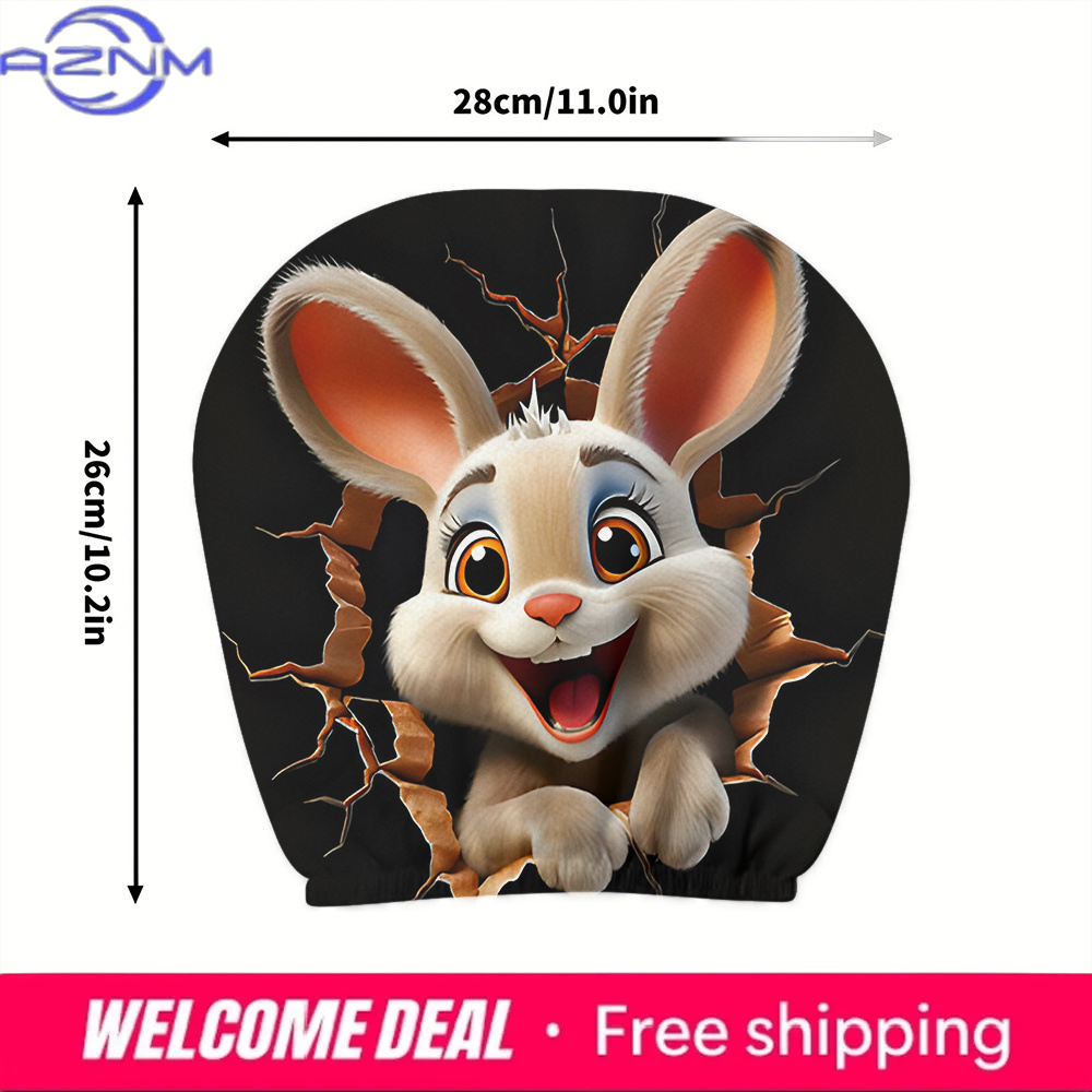 2Pcs Cute 3D Rabbit Breakthrou - 3D Printing Rabbit ulasan dan harga