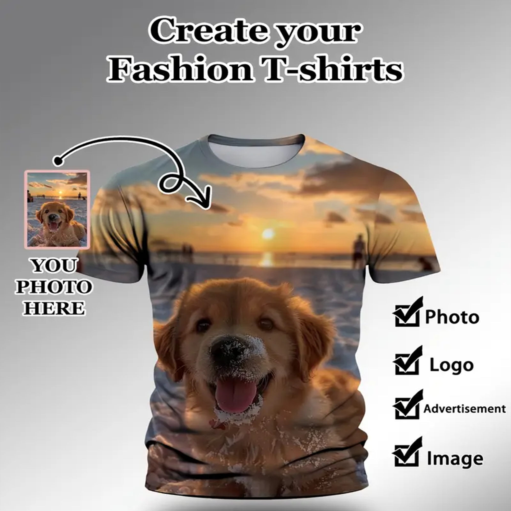 Summer Sports Street Trend Men - 3D Printing Logo ulasan dan harga