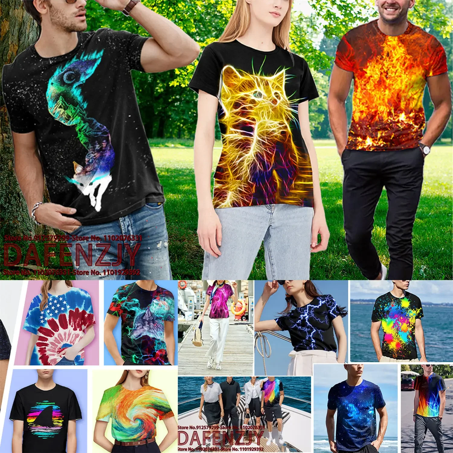 Summer Sports Street Trend Men - 3D Printing Logo ulasan dan harga