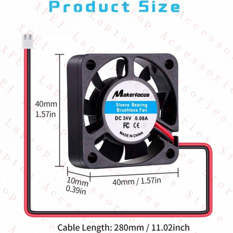 F 8pcs Mini Silent 3D Printer  - Cooling Fan 40Mm 3D ulasan dan harga