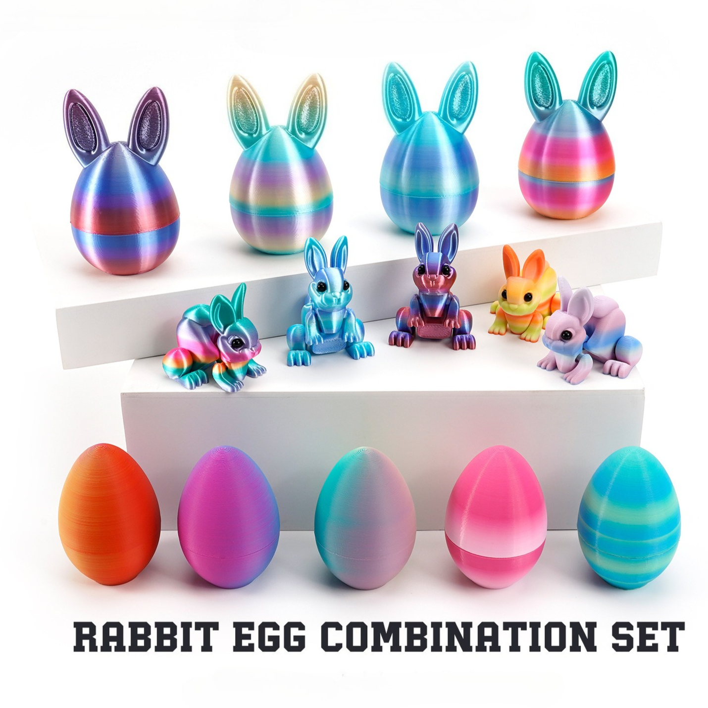 3D Printed Rabbit Eggs Figurin - 3D Printing Rabbit ulasan dan harga