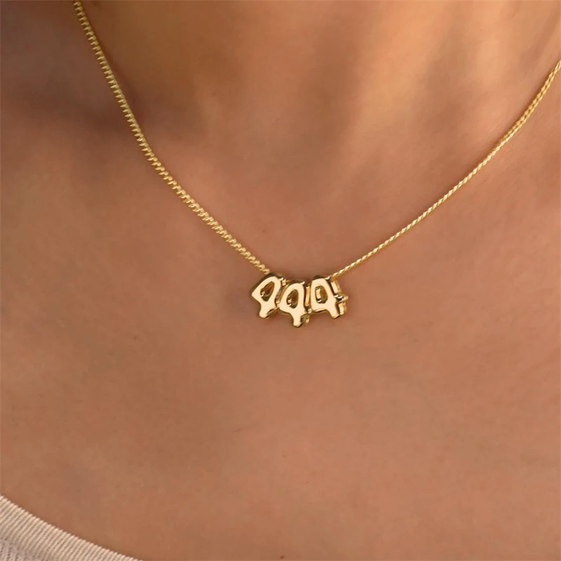 Personalized 3D Bubble Letter  - 3D Printing Gold ulasan dan harga