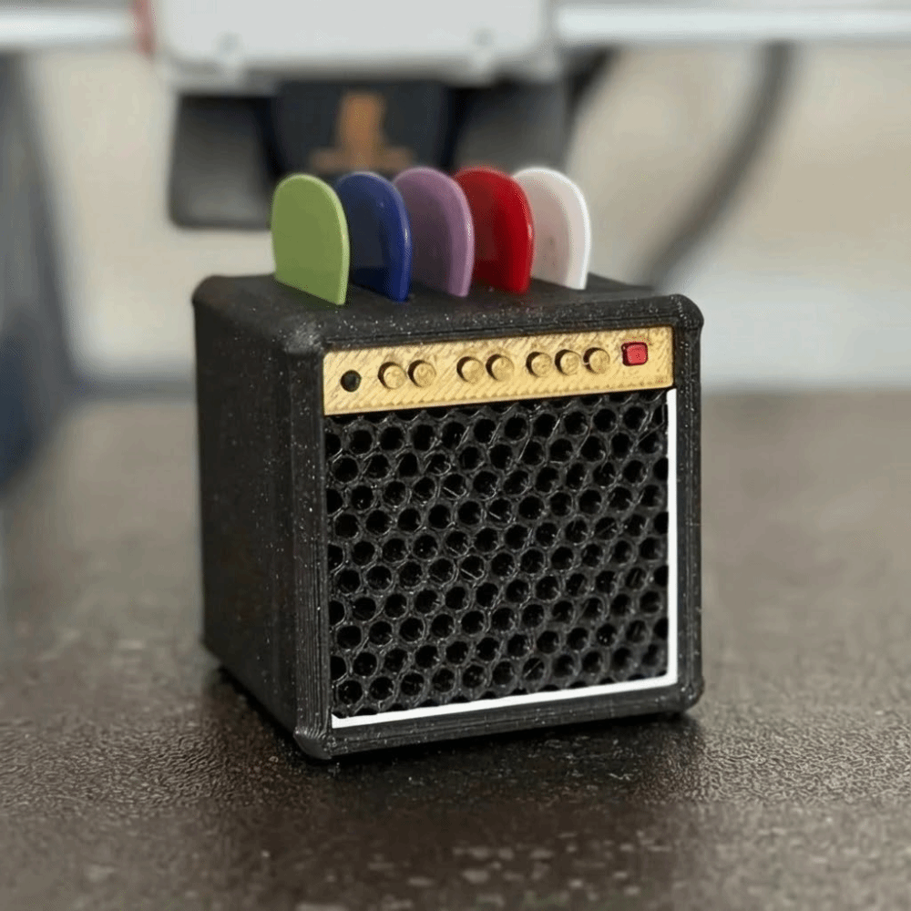 Retro Guitar Pick Holder 3D Pr - 3D Printing Guitar ulasan dan harga