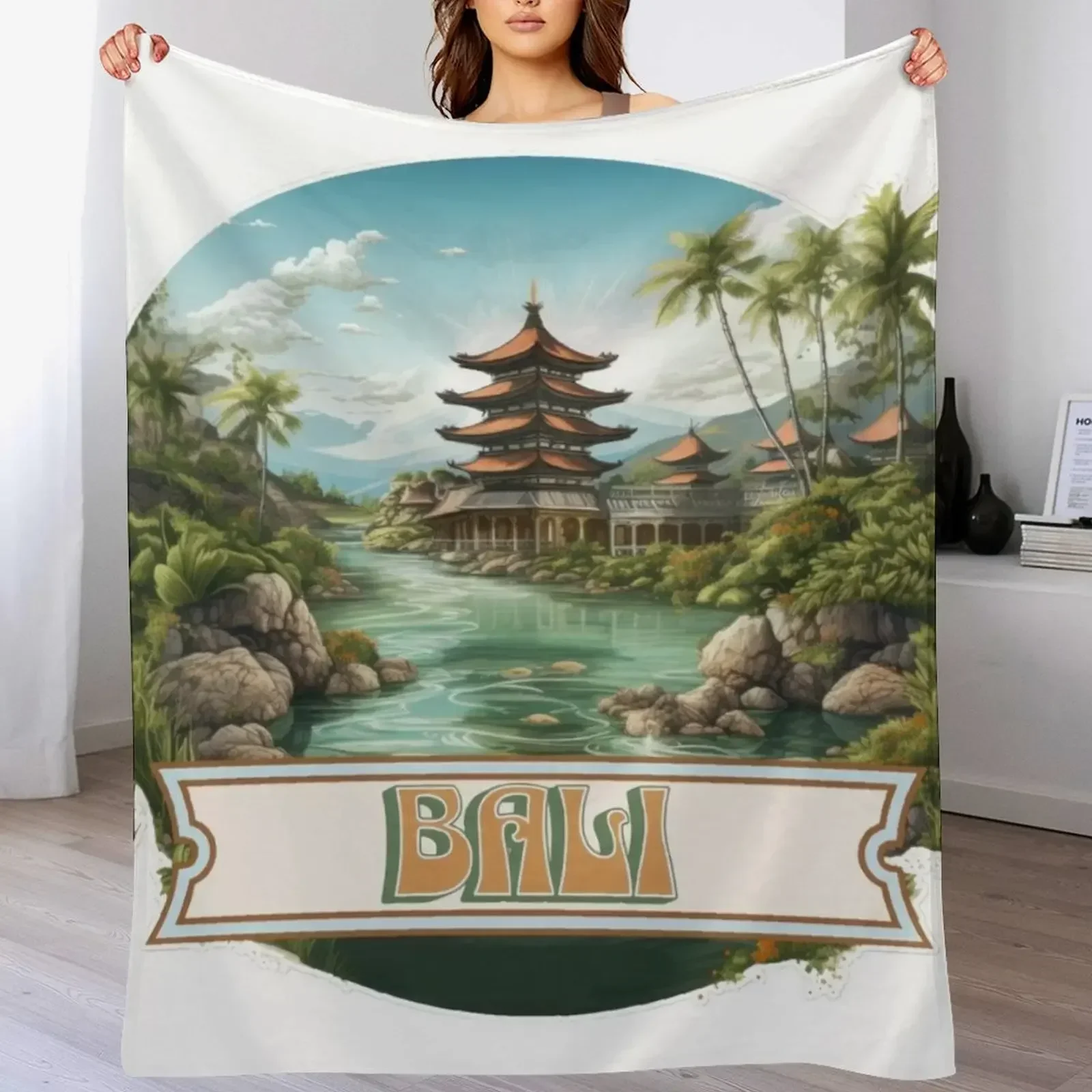 Bali Indonesia Throw Blanket P - 3D Printing Bali ulasan dan harga