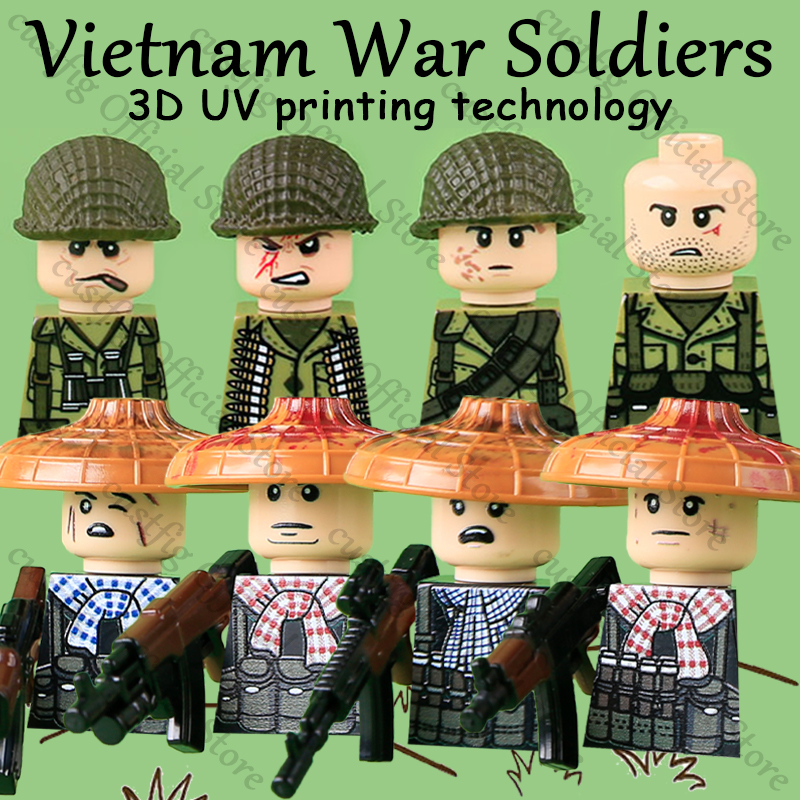 WW2 Soldier Figures Weapon 3D  - 3D Printing Lego Bricks ulasan dan harga