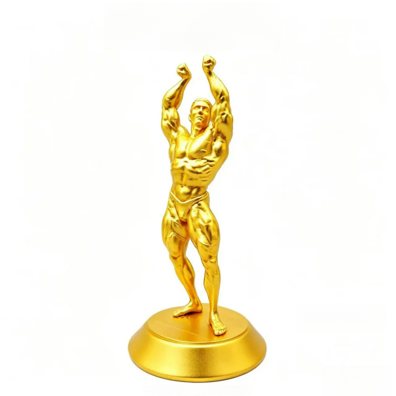 Hardcore muscular male competi - 3D Printing Gold ulasan dan harga