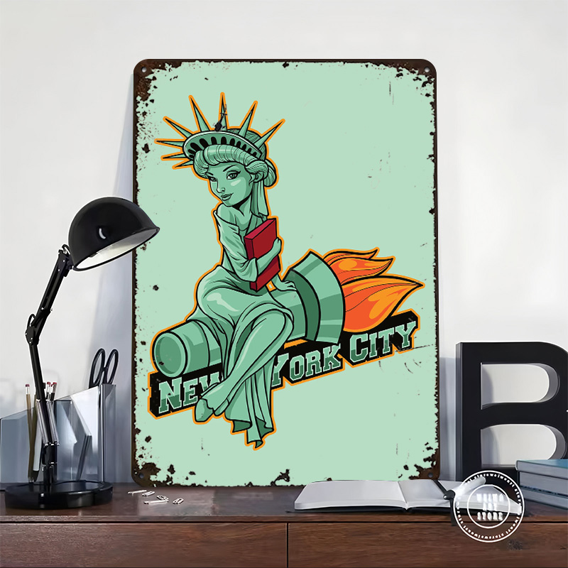 NYC City Icon Badge 3D Printed - 3D Printing Nyc ulasan dan harga
