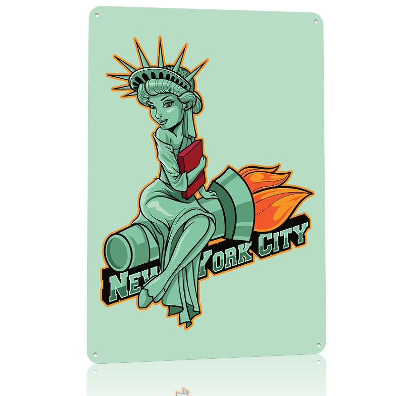 NYC City Icon Badge 3D Printed - 3D Printing Nyc ulasan dan harga