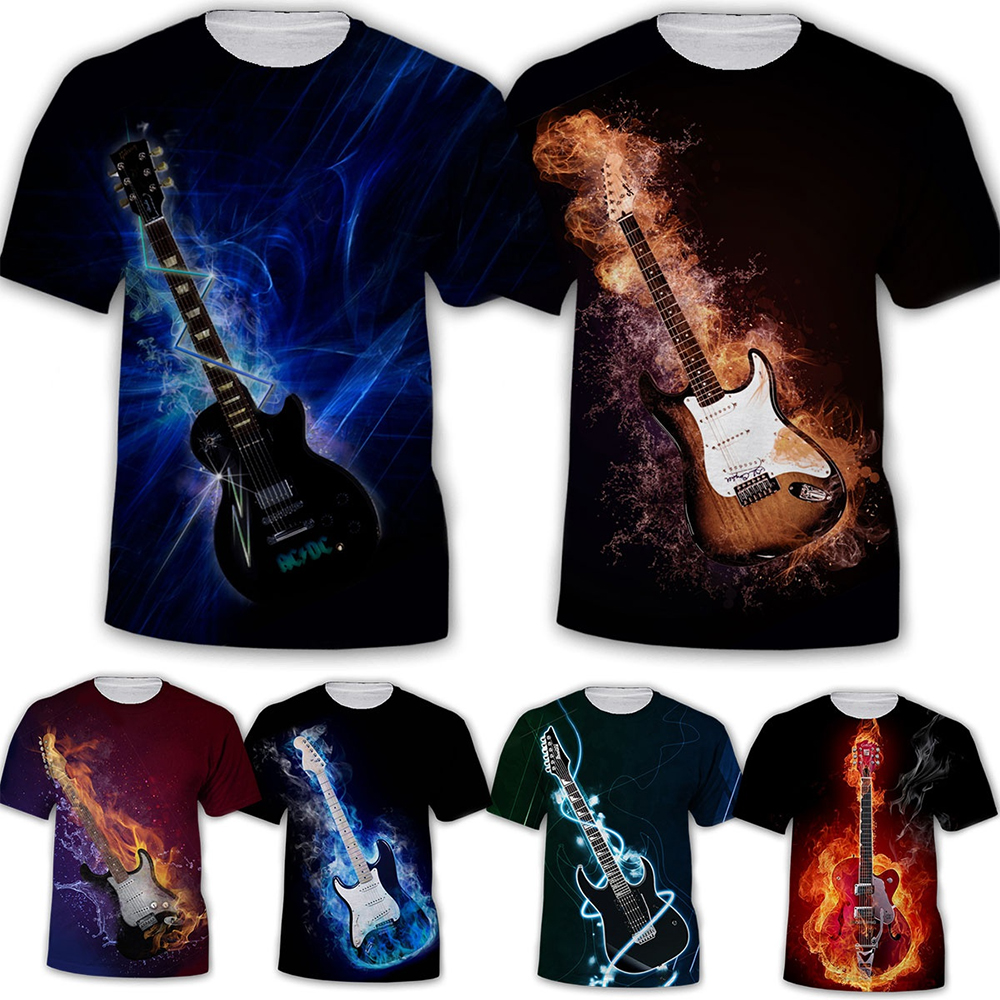 Summer fashion trend rock men' - 3D Printing Guitar ulasan dan harga