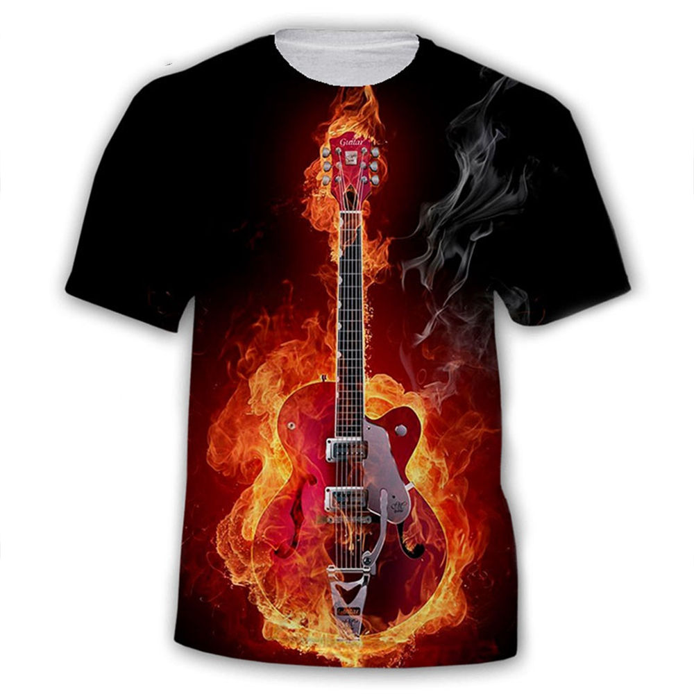 Summer fashion trend rock men' - 3D Printing Guitar ulasan dan harga