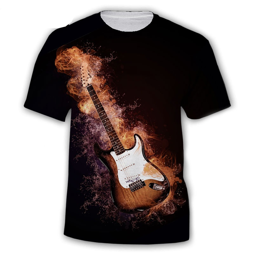 Summer fashion trend rock men' - 3D Printing Guitar ulasan dan harga