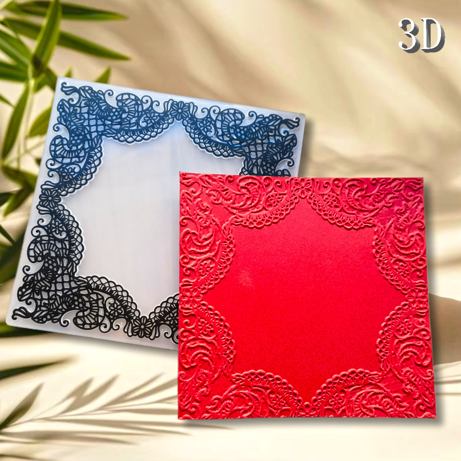 Square European silk frame 3D  - 3D Printing Sla ulasan dan harga