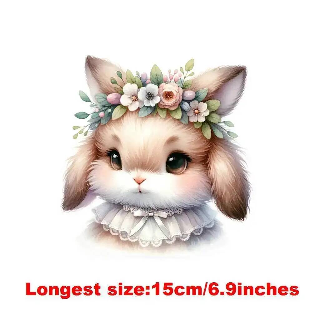 15cm Kids Flower Rabbit Animal - 3D Printing Rabbit ulasan dan harga