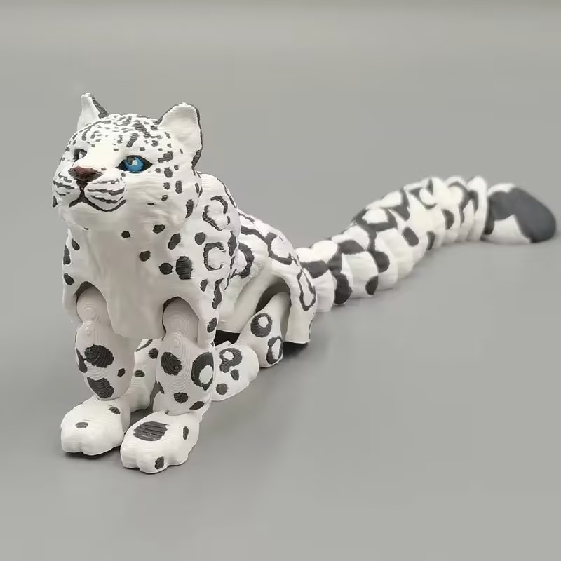 3D Printed Snow Leopard Model  - 3D Printing Eagle ulasan dan harga