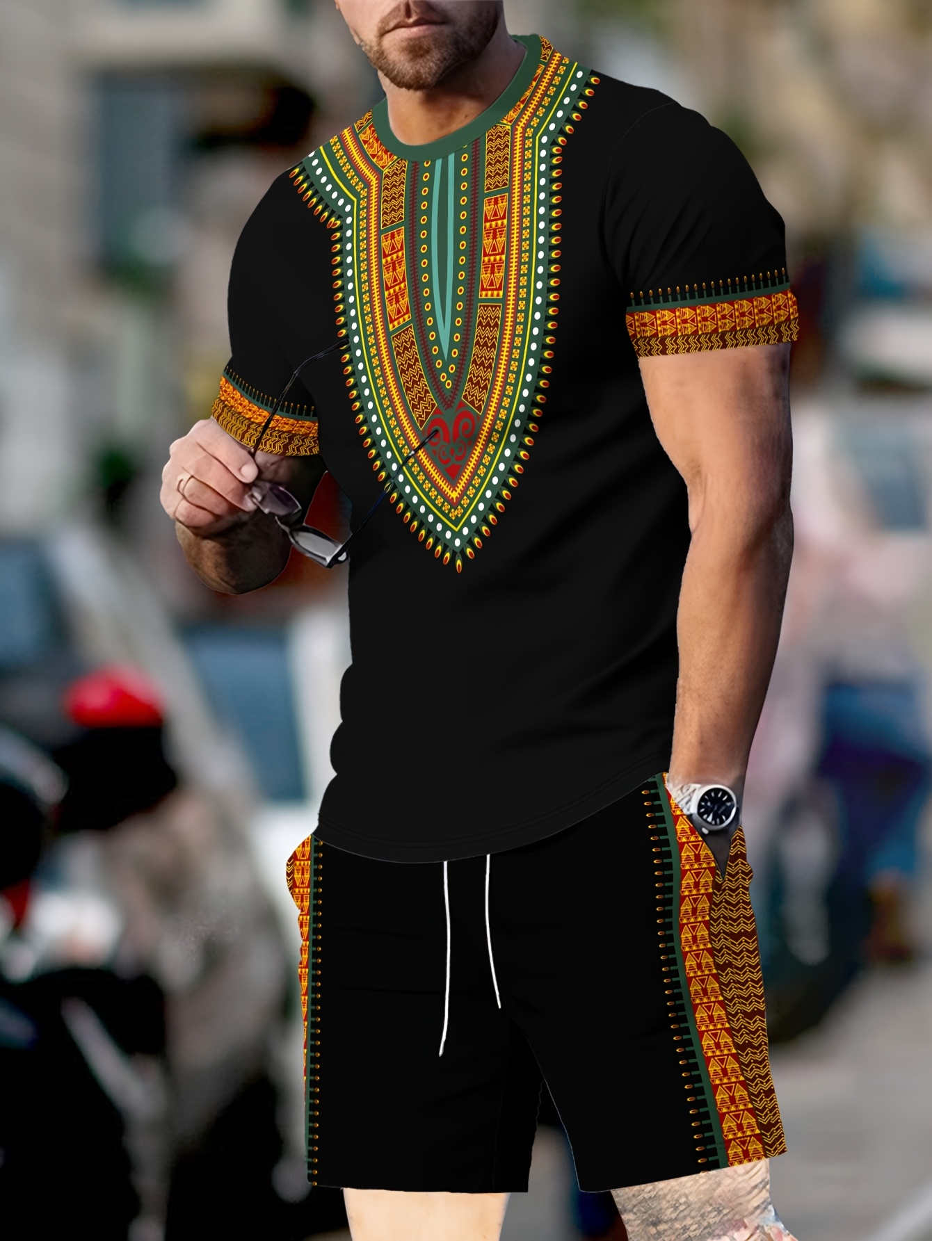 New Men's Suits African Dashik - 3D Printing Custom ulasan dan harga
