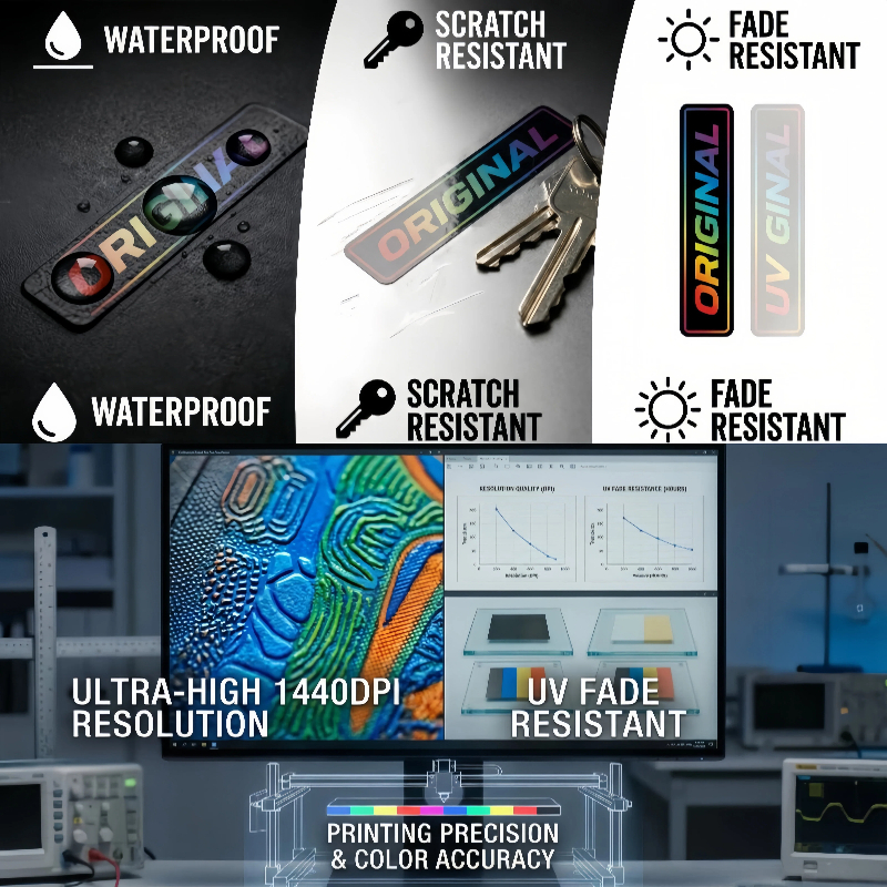 50pcs Custom Stickers Logo Per - 3D Printing Logo ulasan dan harga