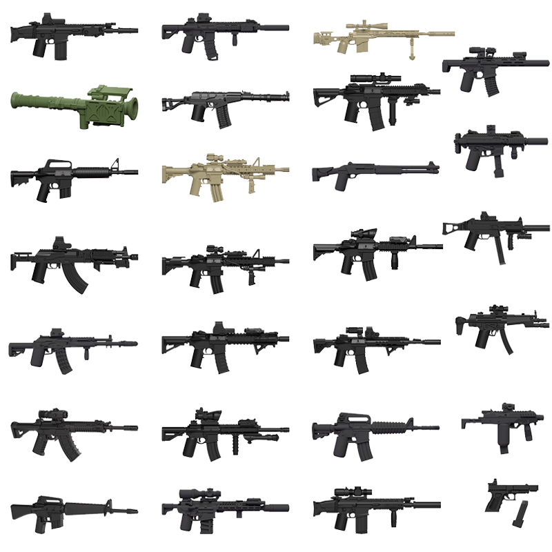 3PCS Military Figure Equipment - 3D Printing Lego Bricks ulasan dan harga