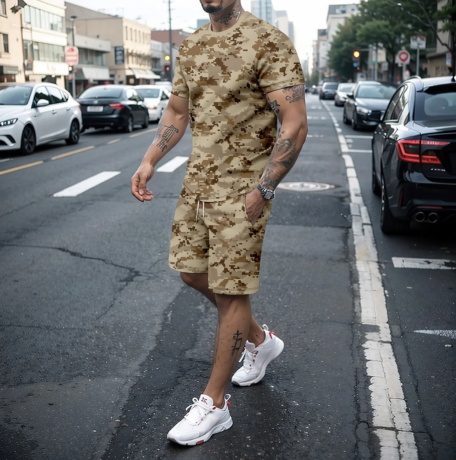 Camouflage Outdoor Tracksuits  - 3D Printing Custom ulasan dan harga