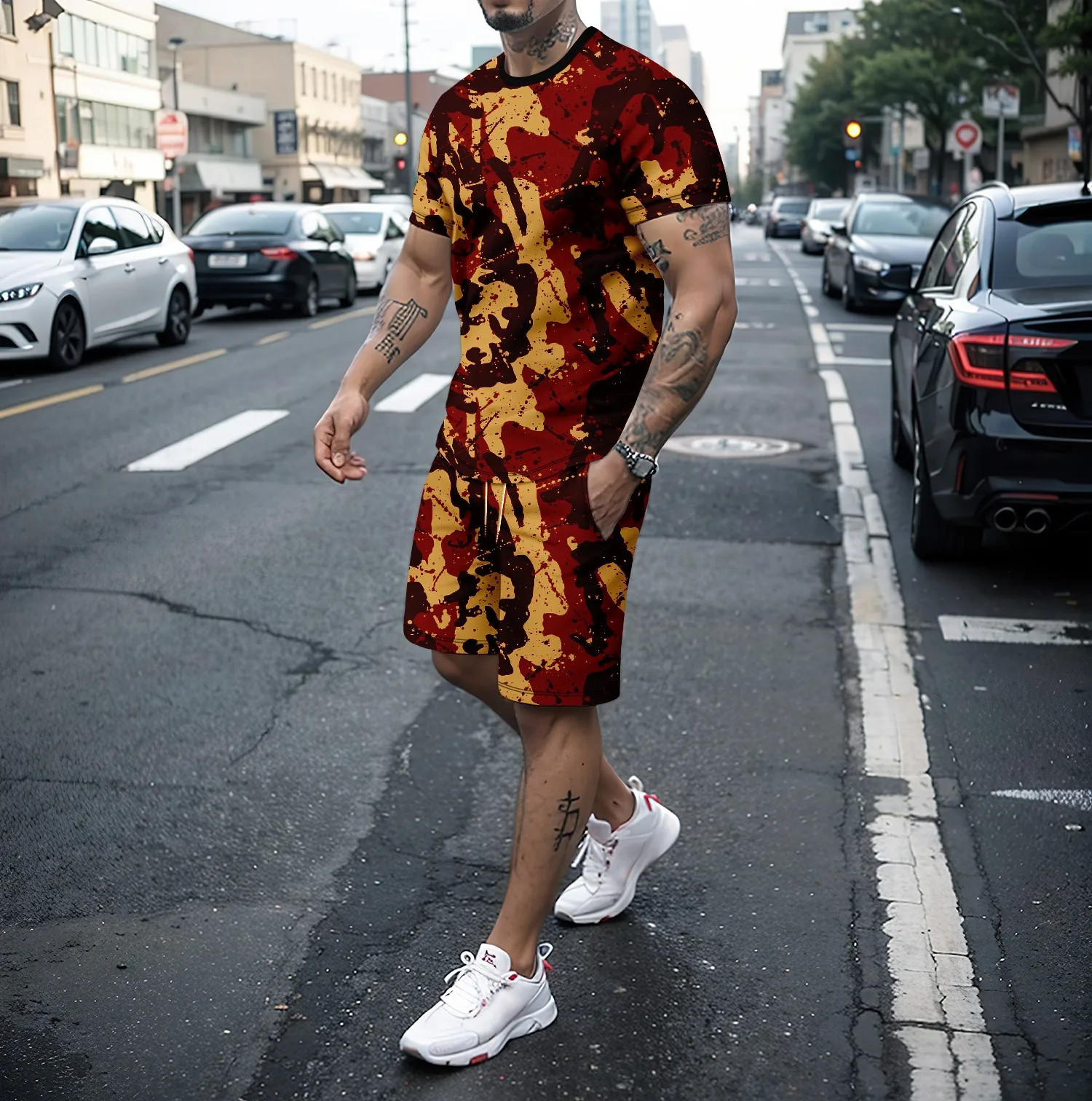 Camouflage Outdoor Tracksuits  - 3D Printing Custom ulasan dan harga