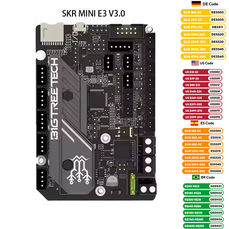 BIGTREETECH SKR MINI E3 V3.0 3 - Motherboard 3D Printer ulasan dan harga