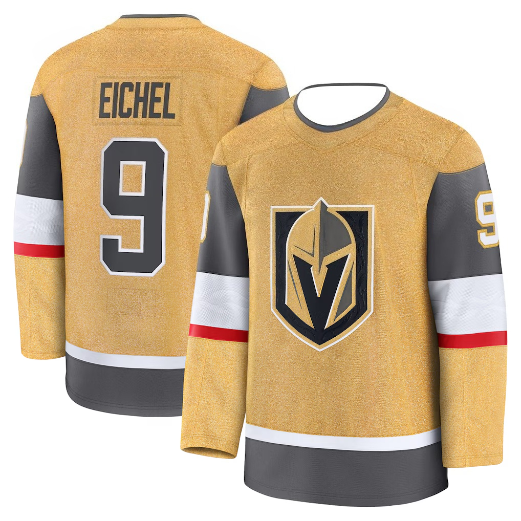 Hockey Jersey - Gold with Gray - 3D Printing Gold ulasan dan harga