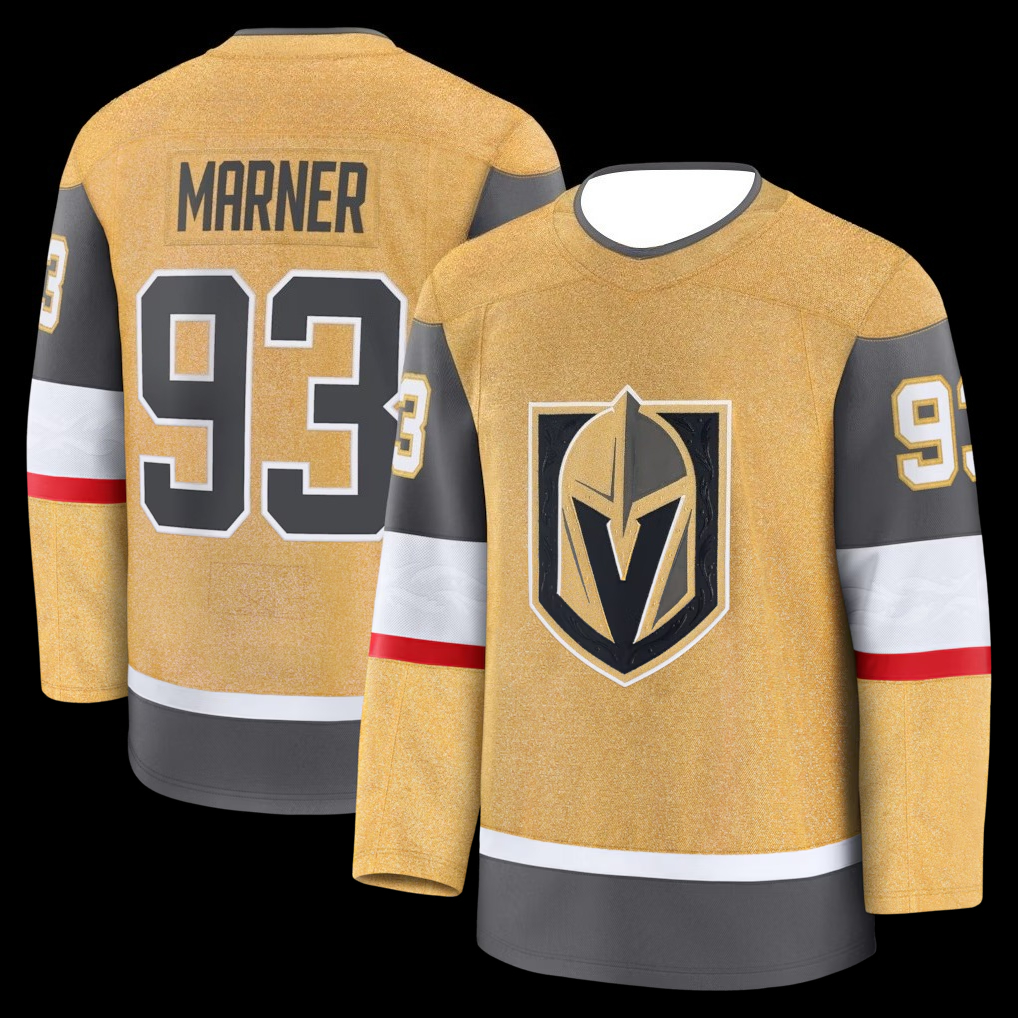 Hockey Jersey - Gold with Gray - 3D Printing Gold ulasan dan harga