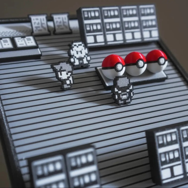 Pokemon Gold Silver Scene Figu - 3D Printing Simulator ulasan dan harga
