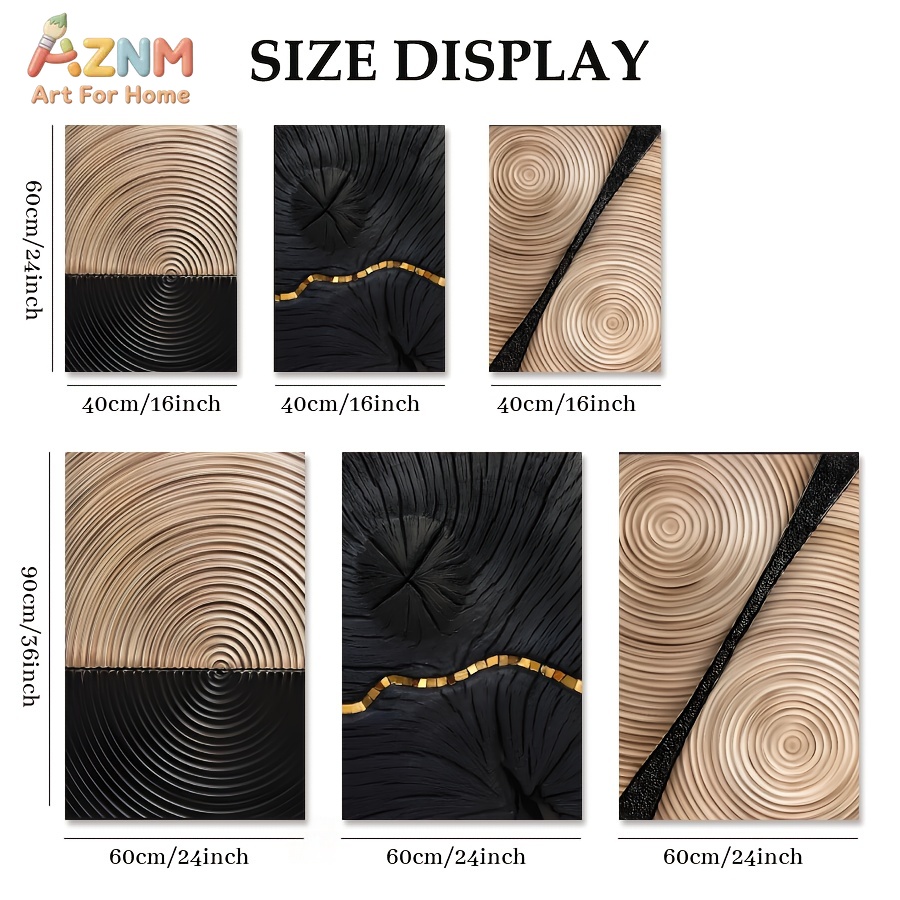 AZNM Wabi Sabi Abstract Wood G - 3D Printing Gold ulasan dan harga