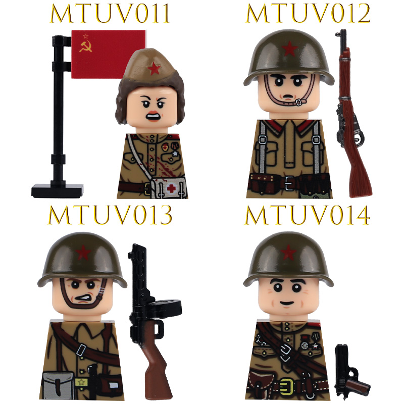 WW2 Soviet Soldier Figures Bui - 3D Printing Lego Bricks ulasan dan harga