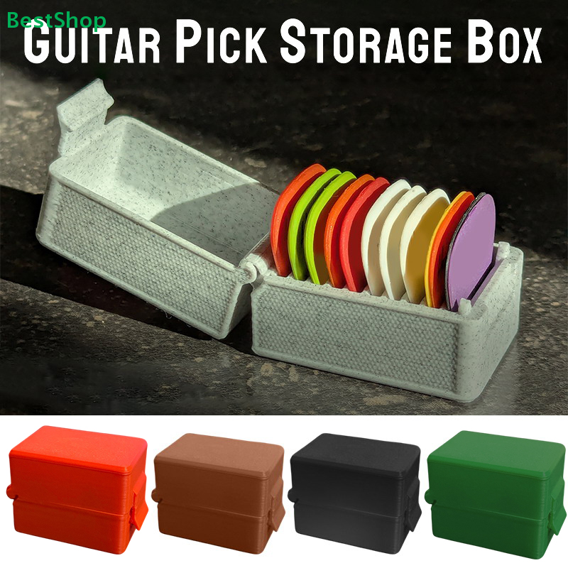 ♪Guitar Pick Storage Box with  - 3D Printing Guitar ulasan dan harga