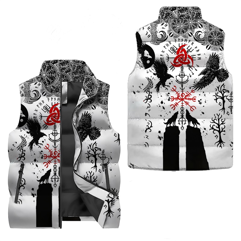 2025 Men's Autumn/Winter Vikin - 3D Printing Eagle ulasan dan harga