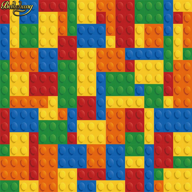 beibehang Custom Photo Wallpap - 3D Printing Lego Bricks ulasan dan harga